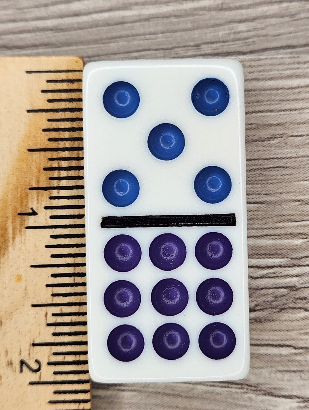 5:9 Replacement Domino Cardinal Jumbo Size Color Dot 2 X 1 X 3/8ths